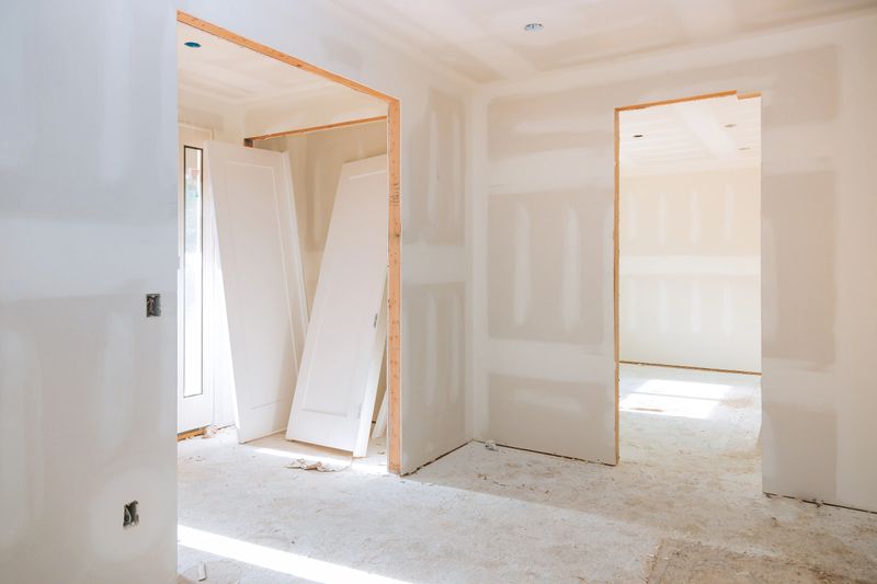 Interior remodeling work in progress