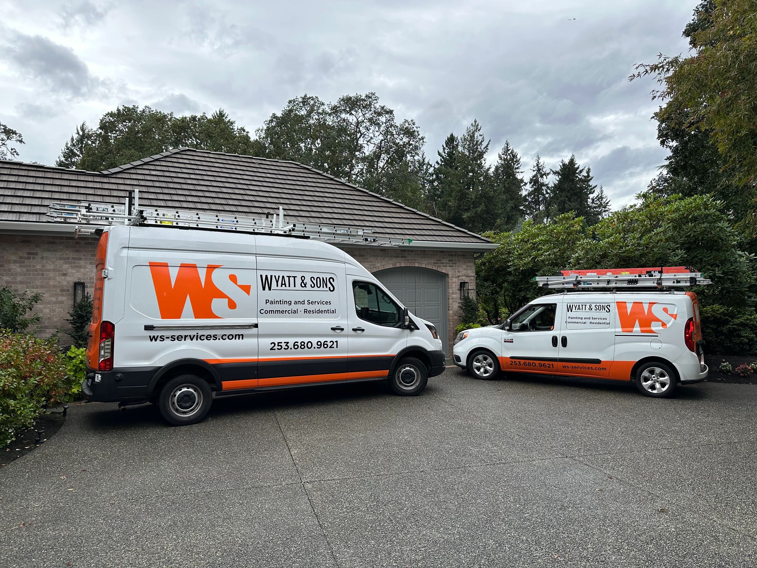Wyatt & Son's company vans